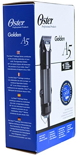 OSTER Golden A5 Clipper Profesional 220v Sola Velocidad Cryogen-X Cuchilla borgoña un tamaño