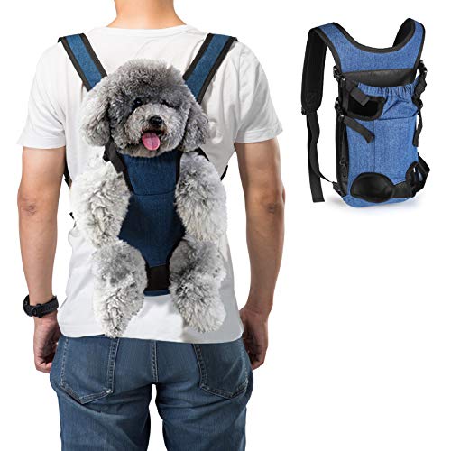 OWNPETS Mochila para perros medianos y pequeños, mochila ajustable para perros, suave, transpirable, ideal para viajes, aventuras de senderismo, L (4,5 – 6 kg)