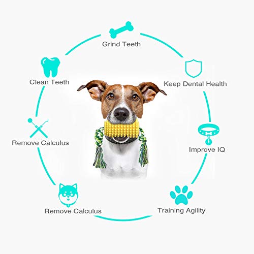 Palillo Cepillo Dientes Juguete La Mordedura Perro, Palillo Dental Limpio del Perrito del Cuidado Bucal del Animal Doméstico, Cepillo Dientes Caucho Natural