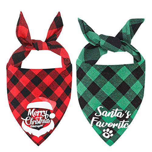 Pañuelo de Navidad para perros y gatos, 2 unidades