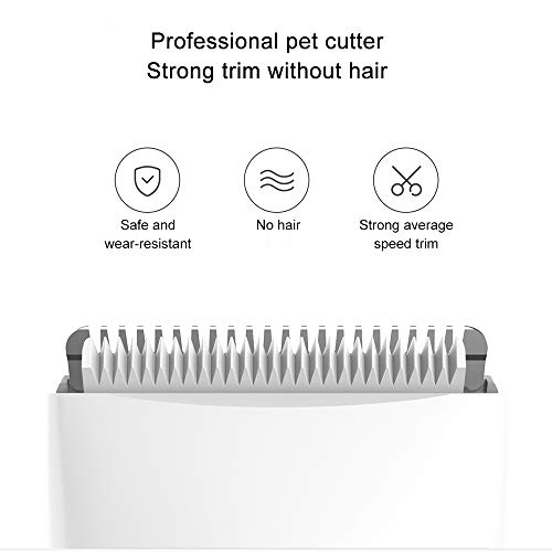 para Mijia Pawbby Cortapelos Perros Profesional, Cortapelos para Perros Inalámbrico, Silencioso Recargable Dog Grooming Clippers, para Perros, Gatos y Otros Animales