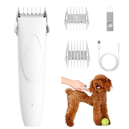 para Mijia Pawbby Cortapelos Perros Profesional, Cortapelos para Perros Inalámbrico, Silencioso Recargable Dog Grooming Clippers, para Perros, Gatos y Otros Animales