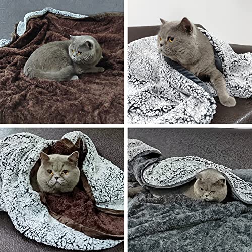 Pattepoint Manta Impermeable para Perros, Fundas Lavables para Asientos de Coche, Suministros para Perros Suaves a Prueba de PIS, Manta para Mascotas para Perros y Gatos - Gris 78 x 95 cm