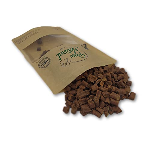 Paw Natural Entrenamiento de golosinas para perros, 250 g de golosinas de canguro, 100 % libre de gluten y cereales, de carne fresca de animales sanos