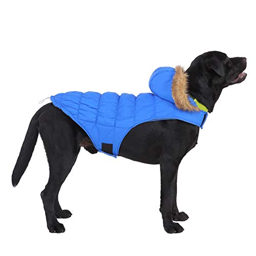 pawstrip Abrigo de invierno cálido para perro, impermeable, resistente al viento, suave para clima frío, ajustable, para exteriores, para perros pequeños, medianos y grandes