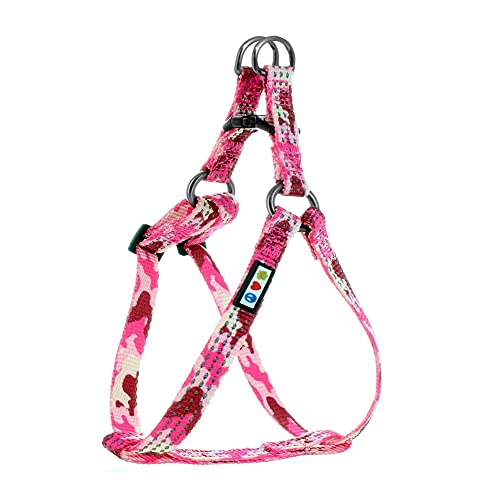 Pawtitas Adiestramiento Arnés para Perro o Cachorro Reflectante | Arnes Perro Antitirones | Arneses para Perro para Entrenamiento - Arnes Perro XS Extra Pequeño Camuflaje Rosa