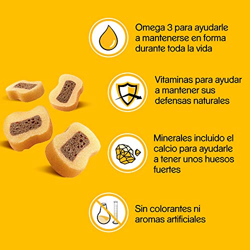 Pedigree Tasty Mini Snacks para Perros Sabor Buey y Ave (Pack de 6 x 130g)