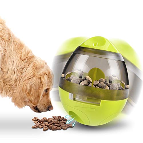 Pelota de Comida para Mascotas, Tratamiento Divertido e Interactivo, Bola dispensadora para Perros y Gatos, Aumenta el IQ y la estimulación Mental, la Mejor Alternativa a la alimentación del Cuenco