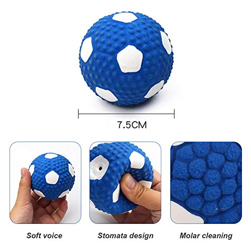 Pelota indestructible para perros, juguete indestructible, juguete para perros, resistente para perros, para perros pequeños y medianos, limpieza de dientes, masajear las encías.