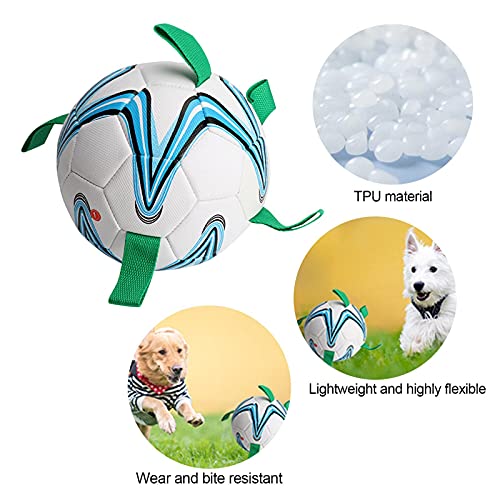 Pelotas De Juguete Interactivas Para Perros, Pelota De Entrenamiento De Juguetes De Fútbol Para Perros, Pelota De Fútbol Para Perros Al Aire Libre Con Agarre, Juguete Acuático Para Perros Pequeños