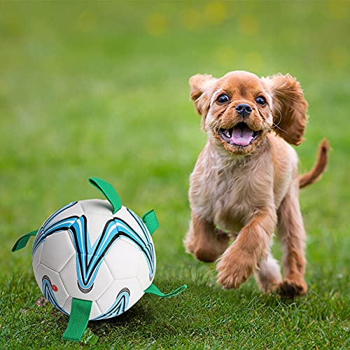 Pelotas De Juguete Interactivas Para Perros, Pelota De Entrenamiento De Juguetes De Fútbol Para Perros, Pelota De Fútbol Para Perros Al Aire Libre Con Agarre, Juguete Acuático Para Perros Pequeños