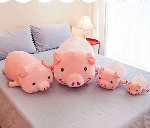 Peluche de Dibujos Animados de Cerdo Rosa, Almohada Suave para niña, 90 cm