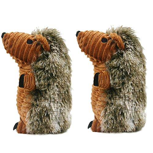 peluches Erizo Muñeca Masticar Juguete Divertido Gato De Dibujos Animados Duradero Juguete Para Mascotas Suministros Para El Hogar Encantador Juguete Chirriante 2 Unids / Set Cachorro Interactivo