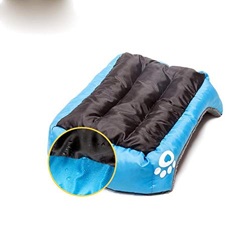 PENVEAT Cama para Perros Grande Soft Dog House Cama para Mascotas a Prueba de Agua Warm Kennel Nest Plus Size Puppy Mascotas Envío de la Gota, Azul Marino, S, China