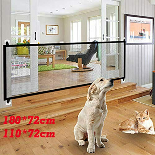 perfk Red de Seguridad para Perros Domésticos para Redes para La Cerca de La Cocina Casera 71 / 43x28 ​​'' Valla de Escala - 110x72cm