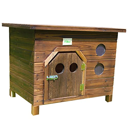 Perrera De Madera De Cubierta Plana Para Exteriores Casa De Perro Perrera Para Gatos Jaula Para Perros Perrera Para Mascotas Perrera Taburete De Zapatos Puerta A Puerta Balcón Almacenamiento De Flores