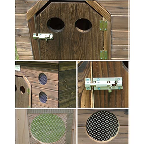 Perrera De Madera De Cubierta Plana Para Exteriores Casa De Perro Perrera Para Gatos Jaula Para Perros Perrera Para Mascotas Perrera Taburete De Zapatos Puerta A Puerta Balcón Almacenamiento De Flores