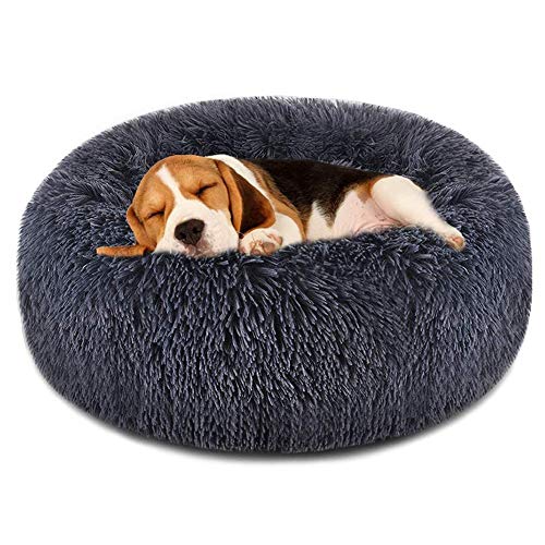 Perrera Redonda para Mascotas, Cama para Gatos, Felpa Suave, Gato, casa para Perros, colchón, Estera, Cachorro de Invierno, Nido cálido, Suave, Mascota, Gato, casa para Dormir-e, 60 CM, Francia