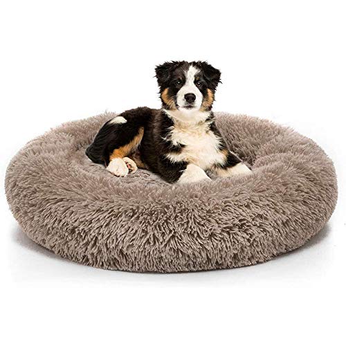 Perrera Redonda para Mascotas, Cama para Gatos, Felpa Suave, Gato, casa para Perros, colchón, Estera, Cachorro de Invierno, Nido cálido, Suave, Mascota, Gato, casa para Dormir-e, 60 CM, Francia