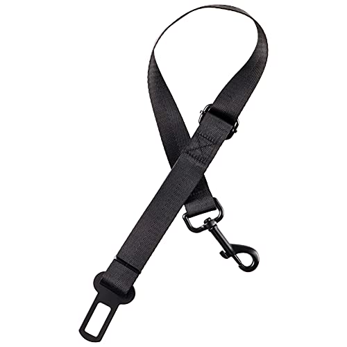 Perro Cinturón de Seguridad Cinturón de Seguridad de Coche para Perros Arnés de Coche para Perros con cinturón de Seguridad Ajustable Perros Correa Alta Seguridad (45-75CM)