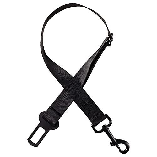 Perro Cinturón de Seguridad Cinturón de Seguridad de Coche para Perros Arnés de Coche para Perros con cinturón de Seguridad Ajustable Perros Correa Alta Seguridad (45-75CM)