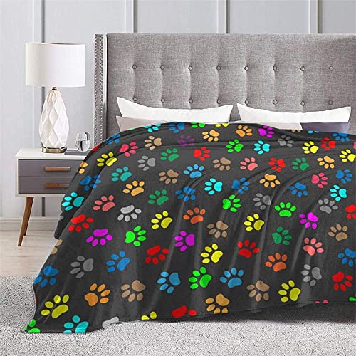 Perro Gato Paws Navajo Cubre Throw Blanket 3D Print Sherpa Super cómodo Nordic Manta Sonic Soft Blankets Manta para sofá/127x152cm