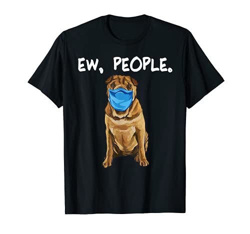 Perro Shar Pei Llevando Una Máscara Camiseta