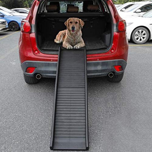 Perros Escaleras y escalones Perros Escaleras maletero del coche for perros plegable pendiente subida de escaleras coches Admite subir y bajar Assist Suministros grande del perro casero escaleras de m