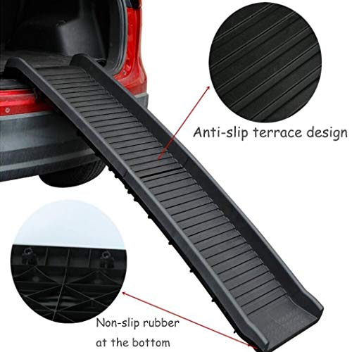 Perros Escaleras y escalones Perros Escaleras maletero del coche for perros plegable pendiente subida de escaleras coches Admite subir y bajar Assist Suministros grande del perro casero escaleras de m