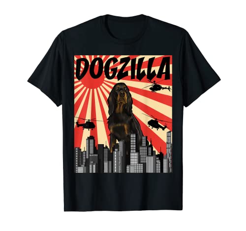 Perrozilla Perro Dogzilla Japonés Gordon Setter Camiseta