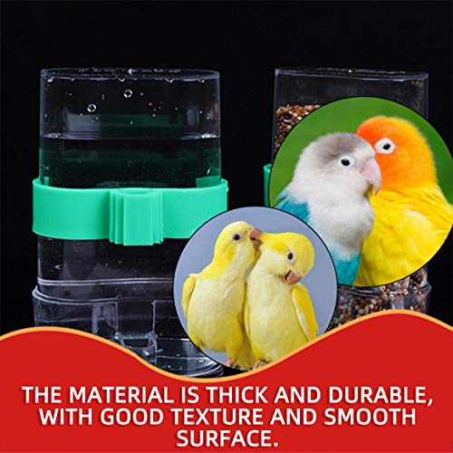 Persdico Trampa de agua automática para pájaros, suministros para jaulas de pájaros, accesorios para jaulas de pájaros, bebedero, utensilios para loros