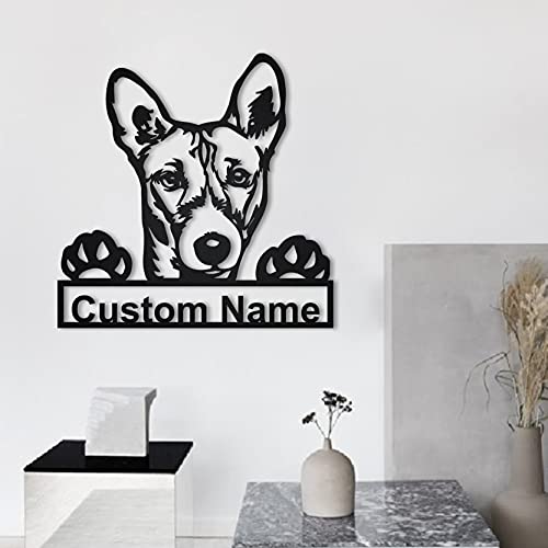 Personalizado del cartel del de madera del perro de Basenji | Letrero de de madera personalizado perro Basenji | Regalo de perro | Regalo de cumpleaños | Animales graciosos