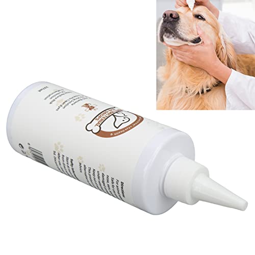 Pet Eye Wash Drops, 237 ml, gotas de ojos de perro, sin dolor, elimina la suciedad suave para caballos, gatos y perros.