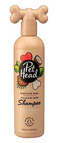 Pet Head Champú para Perros, Champú Sensible para Perros con Piel Sensible, Color marrón de Coco hipoalergénico