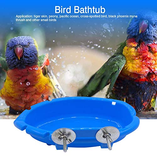 Pet Parrots Bathtub, Parrot Birdbath Accesorios de Ducha, diseño sin Fugas, bañera Colgante, Tubo, Caja de Ducha, Cuenco, Jaula, Accesorio para Mascotas, pájaros, Canarios, agapornis, periquitos