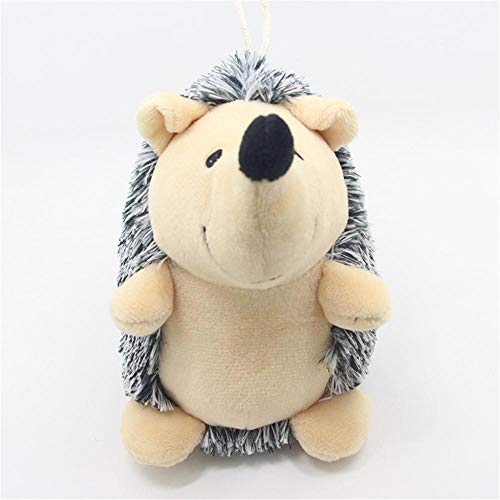 Pet Squeaky Toy Peluche Peluche Erizo para Perros Pequeños Medianos Grandes, Paquete de 2