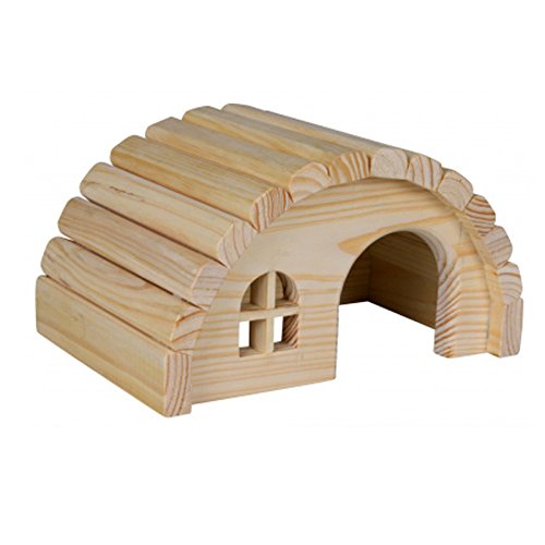 Pet Ting Casa de Madera para Ratones hámsters Gerbil Home 19 x 11 x 13 cm