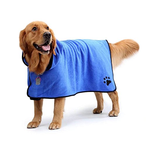 PETCUTE Albornoz para Perros Toalla Perro Microfibra Absorbente Pijamas Albornoz para Perros Tamaño Pequeño