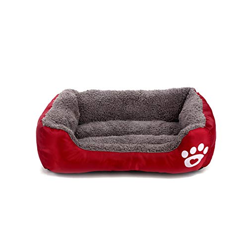 PETCUTE Cama para Perros Cama para Gatos Cachorros Calientes Cama para Mascotas con Forro de Felpa Cojín para Perros para el Invierno S