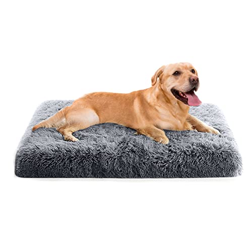 PETCUTE Cama para Perros y Gatos,Colchón Perro Extra Grande Ortopédica para Grande Mediano Pequeños Perros,Lavable, Desenfundable Cómodo Suave y Cálida Cama para Mascotas con Fondo Antideslizante