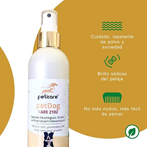 Peticare Crecimiento del Pelo y Brillo del Pelaje en Perros 250ml