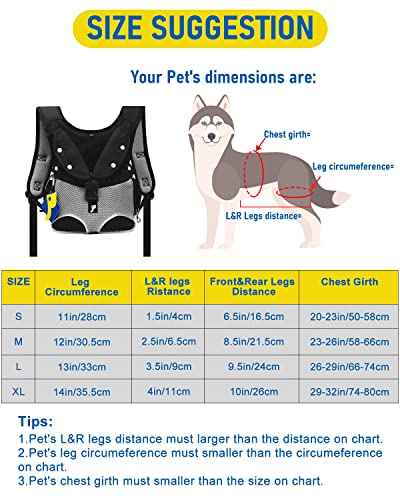 Petotw Mochilas para Perros PequeñOs y Medianos, Mochilas para Transportador Perros con Bolsillos Multifuncionales, Ideal para Viajar, IR de ExcursióN, IR de Comprass(S,Gris)