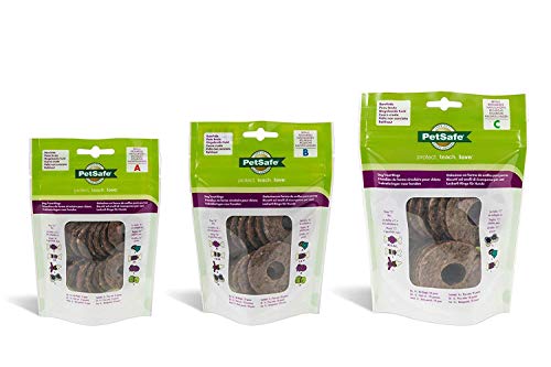 PetSafe - Anillos de Golosina para Perros Busy Buddy, Anillos de Repuesto para Masticar, Golosinas para Juguetes de Perros, Sabor a Cuero Crudo Higiene Dental Perros, Talla C