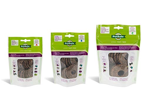 PetSafe - Anillos de Golosina para Perros Busy Buddy, Anillos de Repuesto para masticar, Golosinas para Juguetes de Perros, Sabor a Cuero Crudo Higiene Dental Perros - Talla A