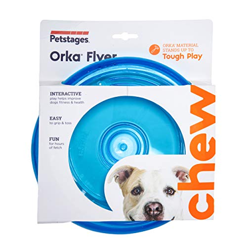 Petstages Orka Flyer - Disco volador para perros - Azul real