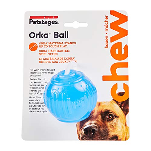 Petstages Orka Tennis Ball - Juguete con dispensador de recompensas para perros