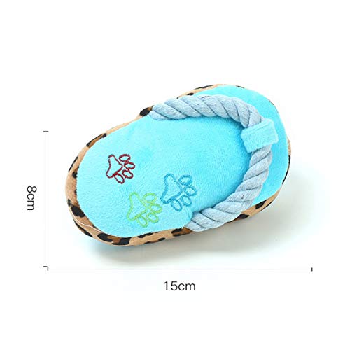 PetSupplies perro-específico De perro de juguete de felpa Molares perro Vocal Perro de osos de la flor del amor alegría conveniente mascotas de juguete de cuerda de algodón coloridas zapatillas de pel