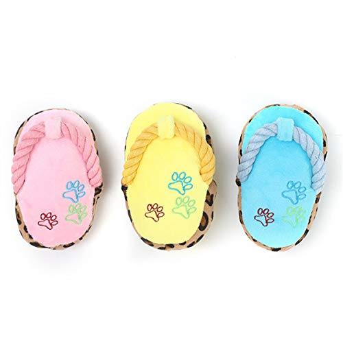 PetSupplies perro-específico De perro de juguete de felpa Molares perro Vocal Perro de osos de la flor del amor alegría conveniente mascotas de juguete de cuerda de algodón coloridas zapatillas de pel