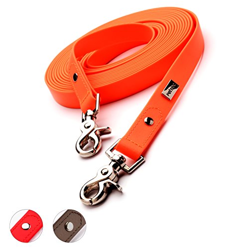 PetTec Correa de Adiestramiento para Perros - Correa Extra Larga con Gancho Metal para el Collar - Trioflex Resistente, Flexible e Impermeable - Pasear, Correr y Realizar Actividades Aire Libre - 5m