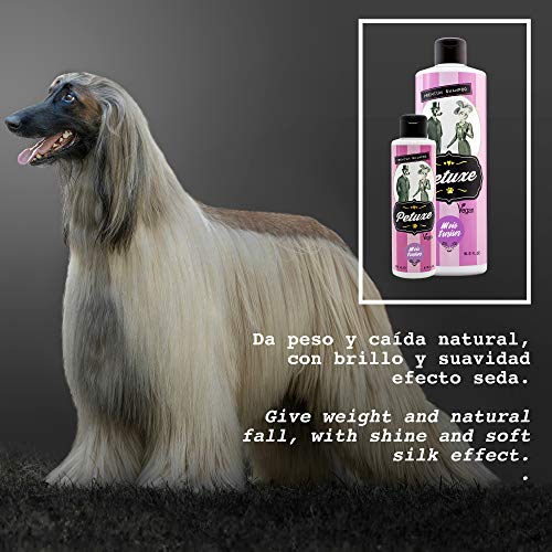 Petuxe Champú Vegano hidratante. Champú Vegano Perros. Champú Mascotas. Mantos Largos y Lisos. Poder lavante, hidratante y vitalizante. Brillo y suavidad (5000 ml)